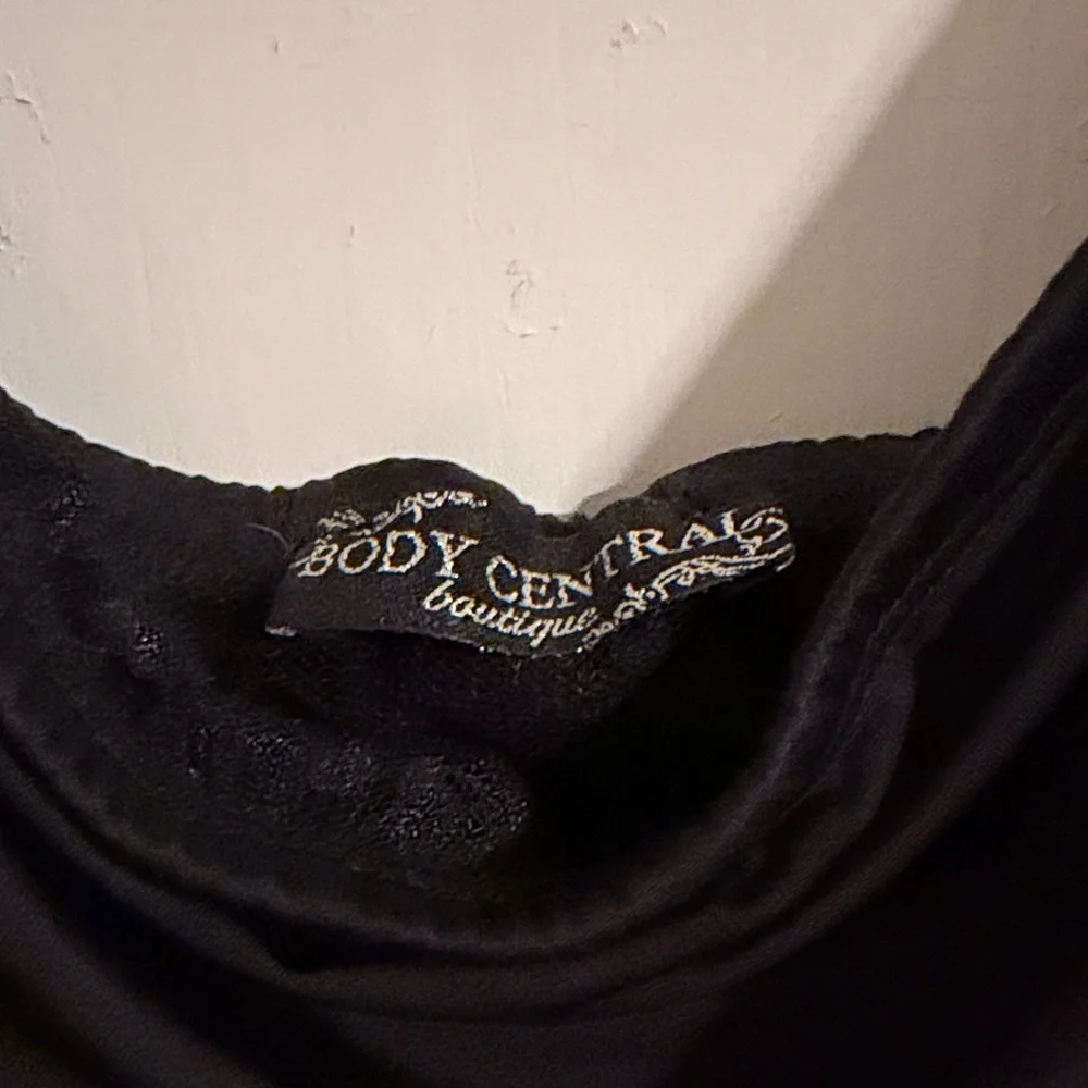 Body Central Elegant Black Strapless Dress - Picture 2 of 6